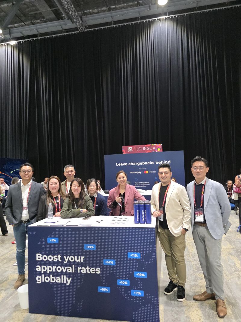 NomuPay team at conference booth