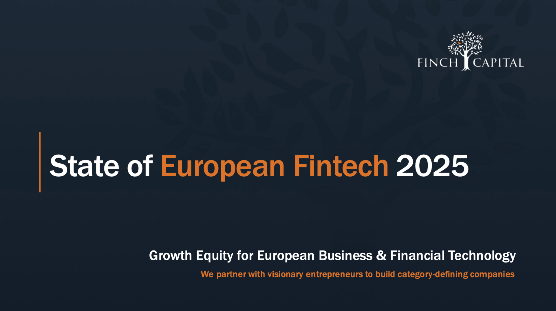 State of European FinTech 2025 - UK centre stage of European fintech comeback as AI ushers in new era